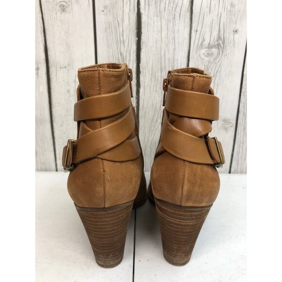 Gianni Bini Tan Nubuck Booties Size 9 - Picture 3 of 6